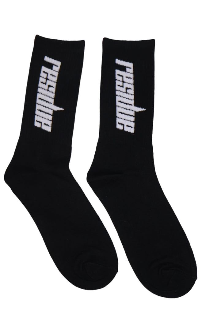 Black/White RESIDUE Socks